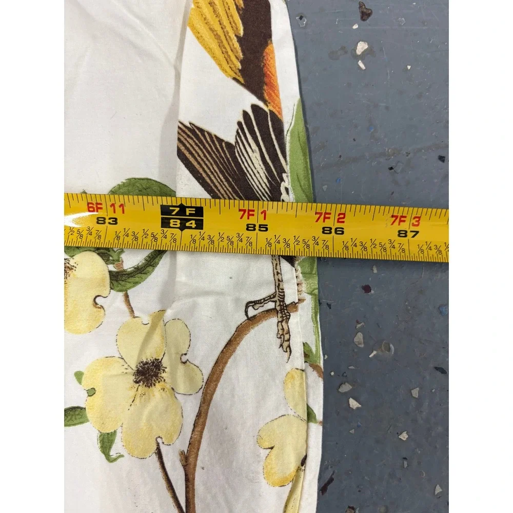 Pottery Barn Spring Sparrow Botanical Birds Cotton Duvet Cover Full Queen